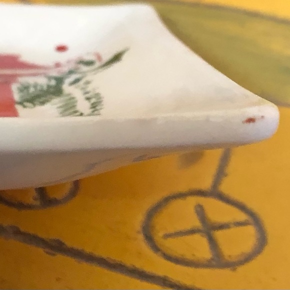 50's Japan Merry Christmas and Happy New Year Ceramic Tray - Christmas Decor - Picture 10 of 10